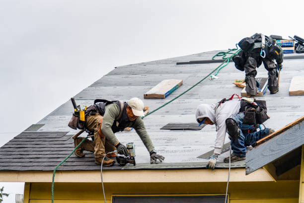 Professional Roofing technician working in Sauk City, WI